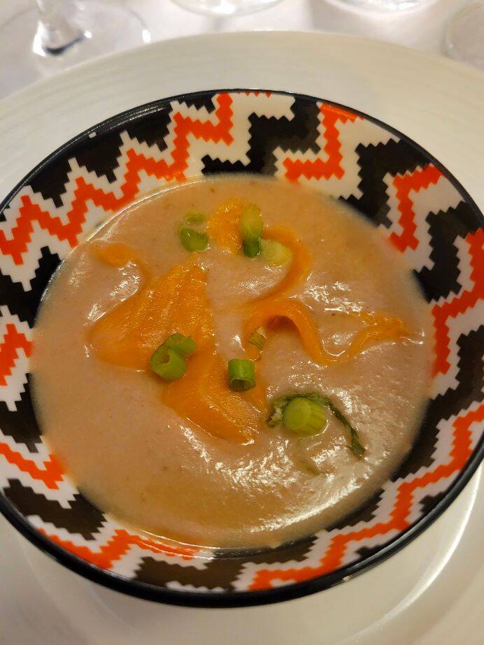 Attached picture Les Galets cauliflower soup.jpg